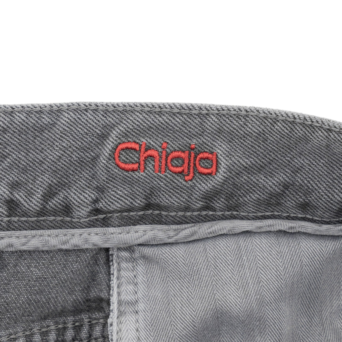 795$ ISAIA NAPOLI "Chiaia" Gray Denim Jeans 5 Pocket Pant Cotton 32 US / 48 EU