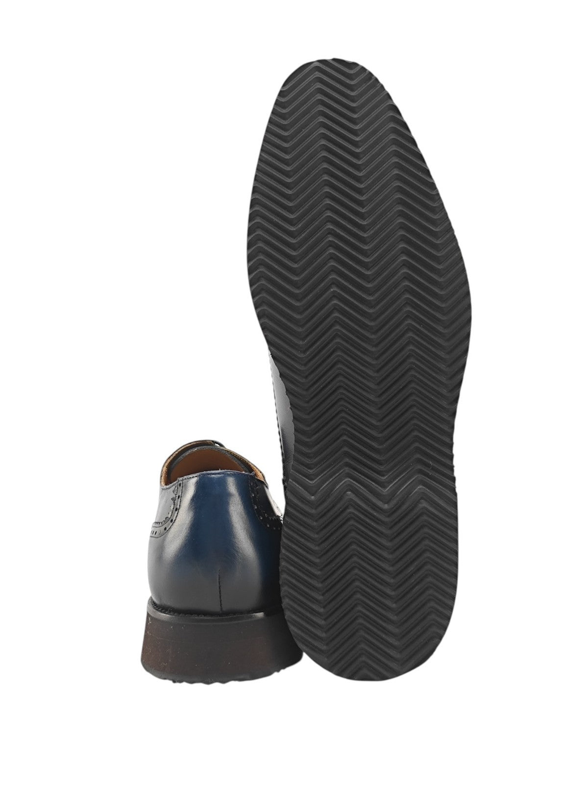 1200$ TESTONI "Bolgheri" Derby Shoes Blue Antique Calf 8.5 UK / 9.5 US / 42.5 IT