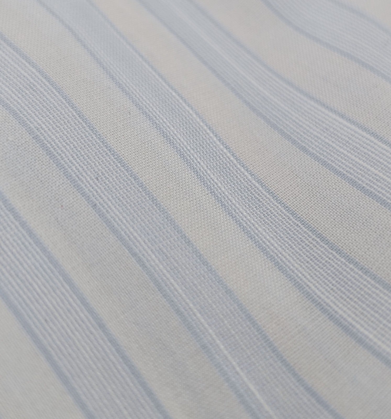 730$ ISAIA "Mix" Dress Shirt Light Blue / White Striped Fine Cotton 16 - 41