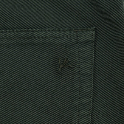 725$ ISAIA NAPOLI Forest Green 5 Pocket Denim Jeans Cotton Slim Fit 30 US /46 EU