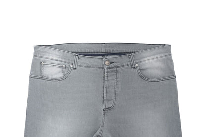 690$ ISAIA NAPOLI  Gray Denim Jeans Pant Cotton 42 US / 58 EU Regular