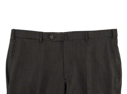 $6550 ISAIA NAPOLI "Capri" Charcoal Gray Suit Hand-Sewn Wool Micro Grisaglia