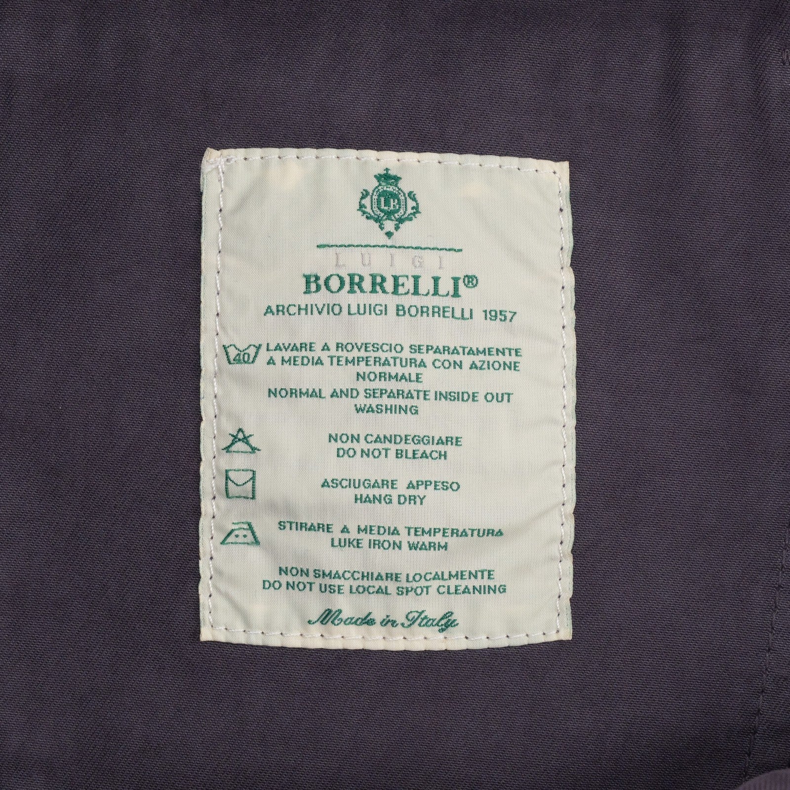 415$ LUIGI BORRELLI NAPOLI Washed Dark Purple Denim Jeans Cotton 35 US / 51 EU