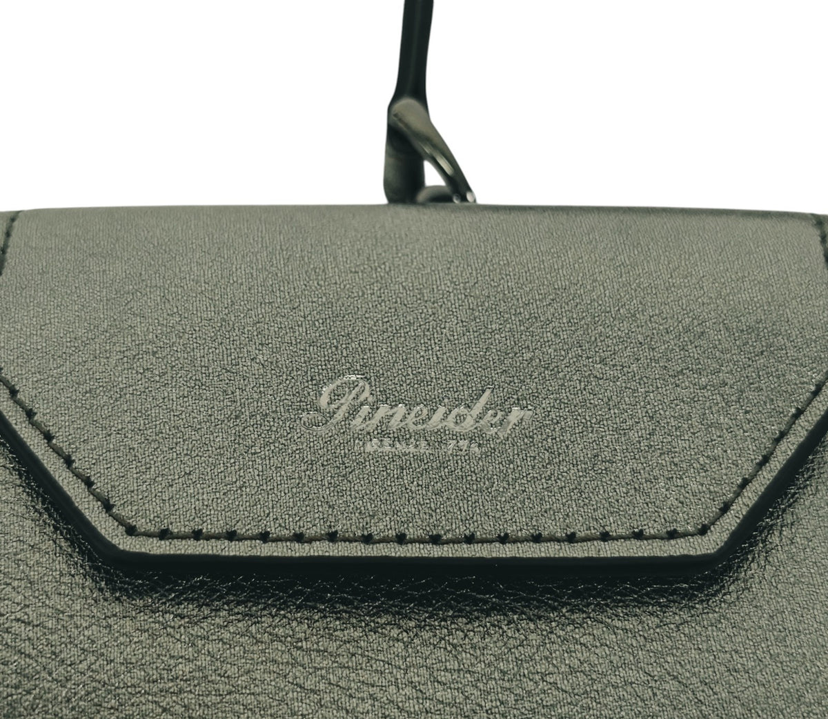 150$ PINEIDER FIRENZE 1774 Headphones Airpods Holder Calf Laminated Silver