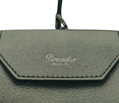 150$ PINEIDER FIRENZE 1774 Headphones Airpods Holder Calf Laminated Silver