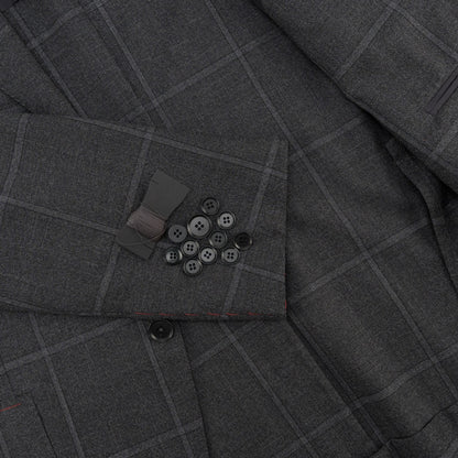 $6600 ISAIA NAPOLI "Marechiaro" Gray Suit Fine Wool 4 Season 44 US / 54 EU 7R