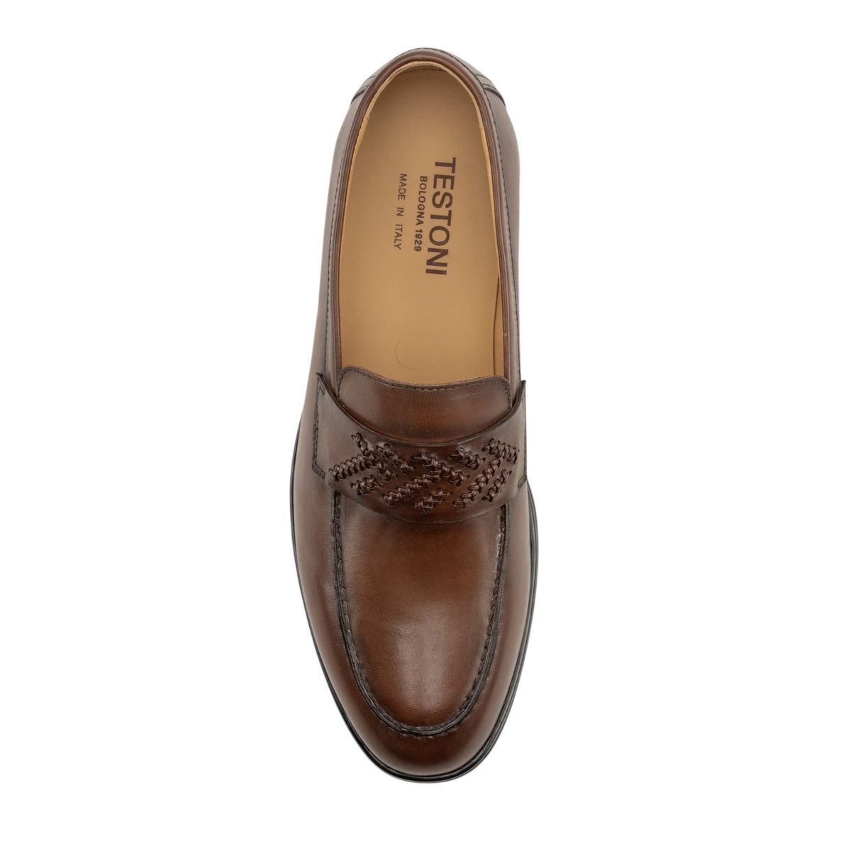 1250$ TESTONI "Portofino" Loafer Antique Brown Calf Cider 8 UK / 9 US / 42 IT