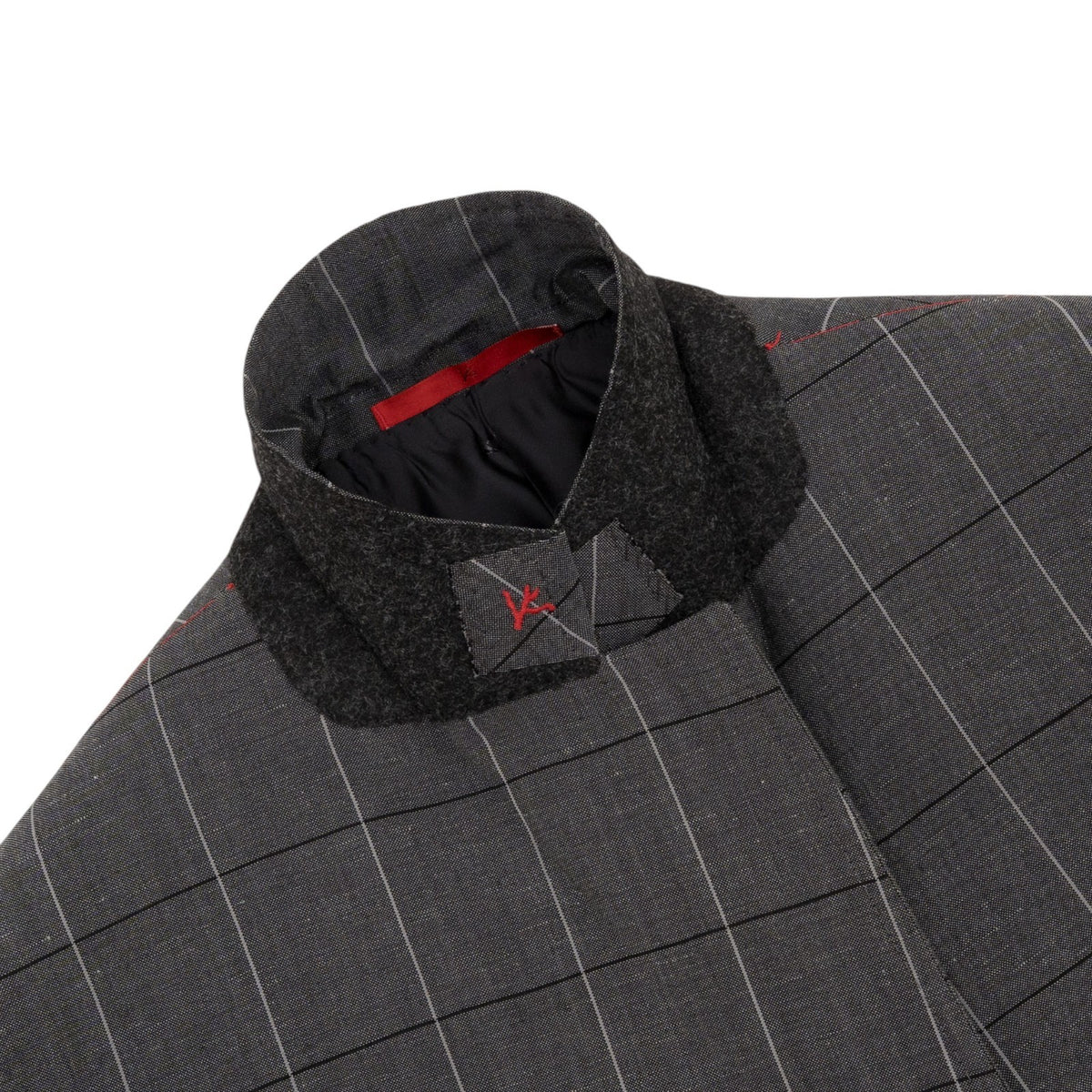 $6400 ISAIA NAPOLI "Domenico" Gray Hand-Sewn Suit Wool - Linen  42 US / 52 EU 7R
