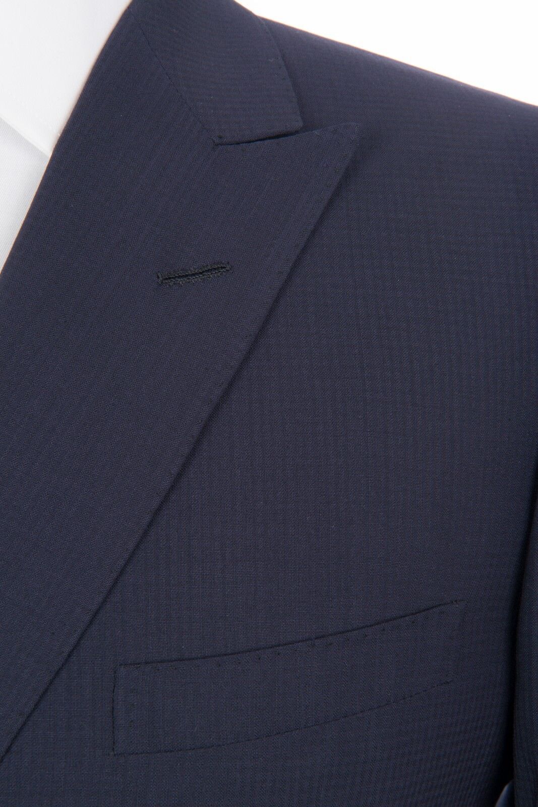 $2480 D'AVENZA Blue Wool Jacket Double-Breasted Sewn in Italy 40 US / 50 EU Slim