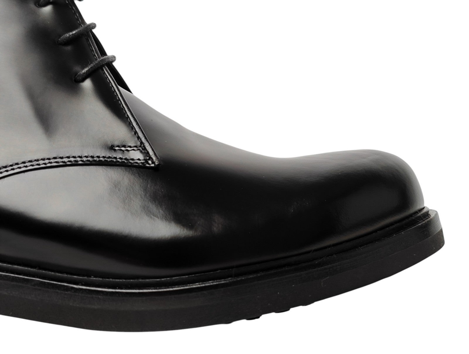 1300$ TESTONI "Arezzo" Black Desert Boot Calf + Fur Lining 8 UK / 9 US / 42 IT