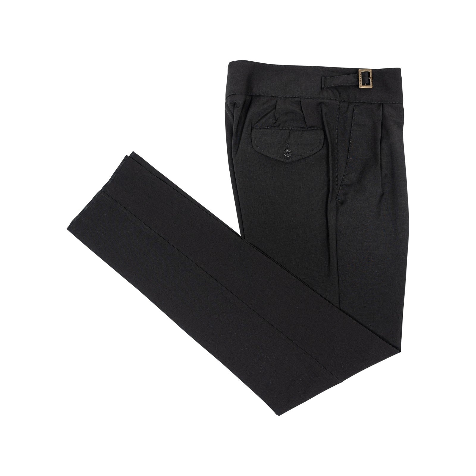 670$ RUBINACCI NAPOLI "Manny" Gray High Rise Trouser Pant Gurkha Wool / Mohair
