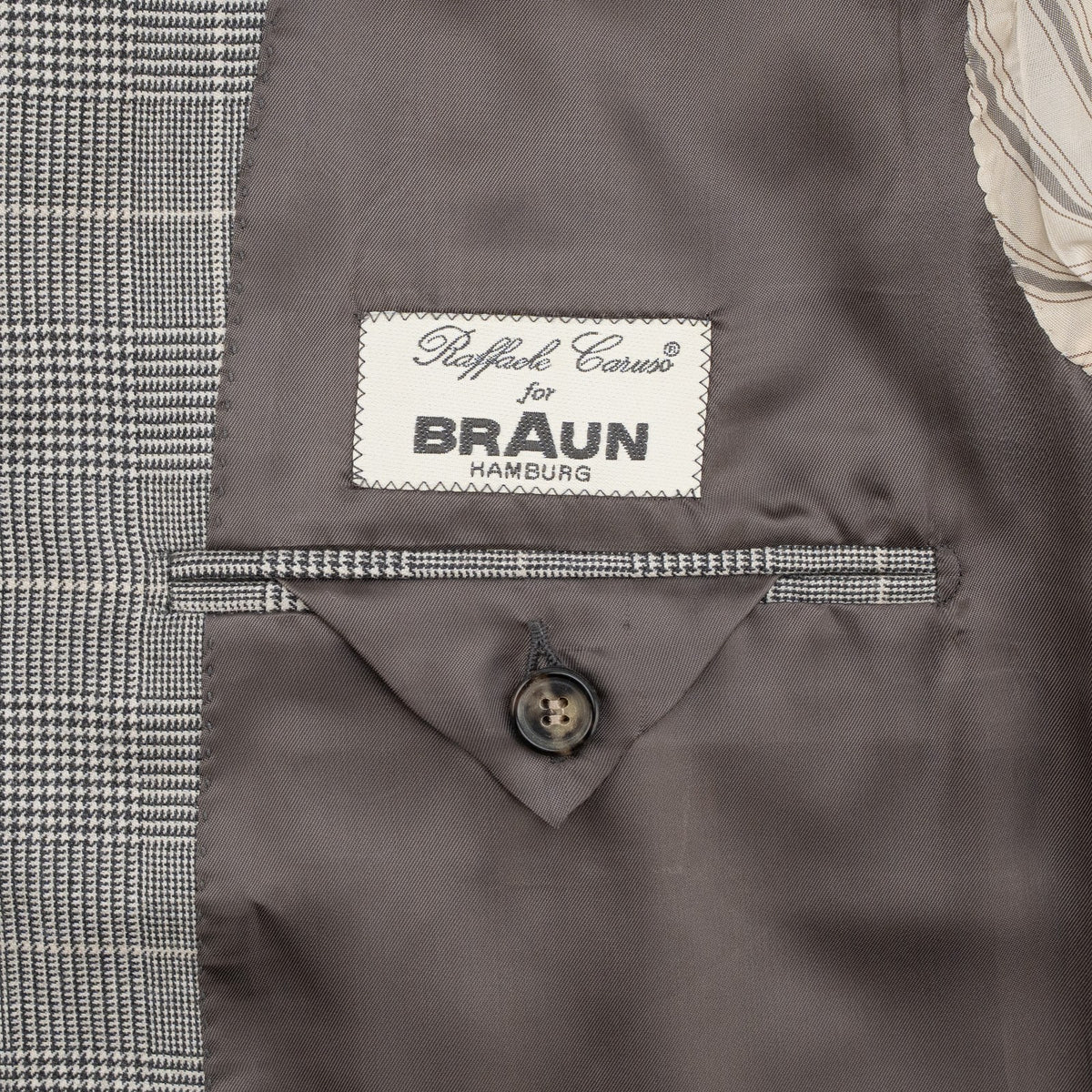2200$ RAFFAELE CARUSO Gray 3/2 Roll Sport Coat 100% Cashmere 42 US / 52 IT