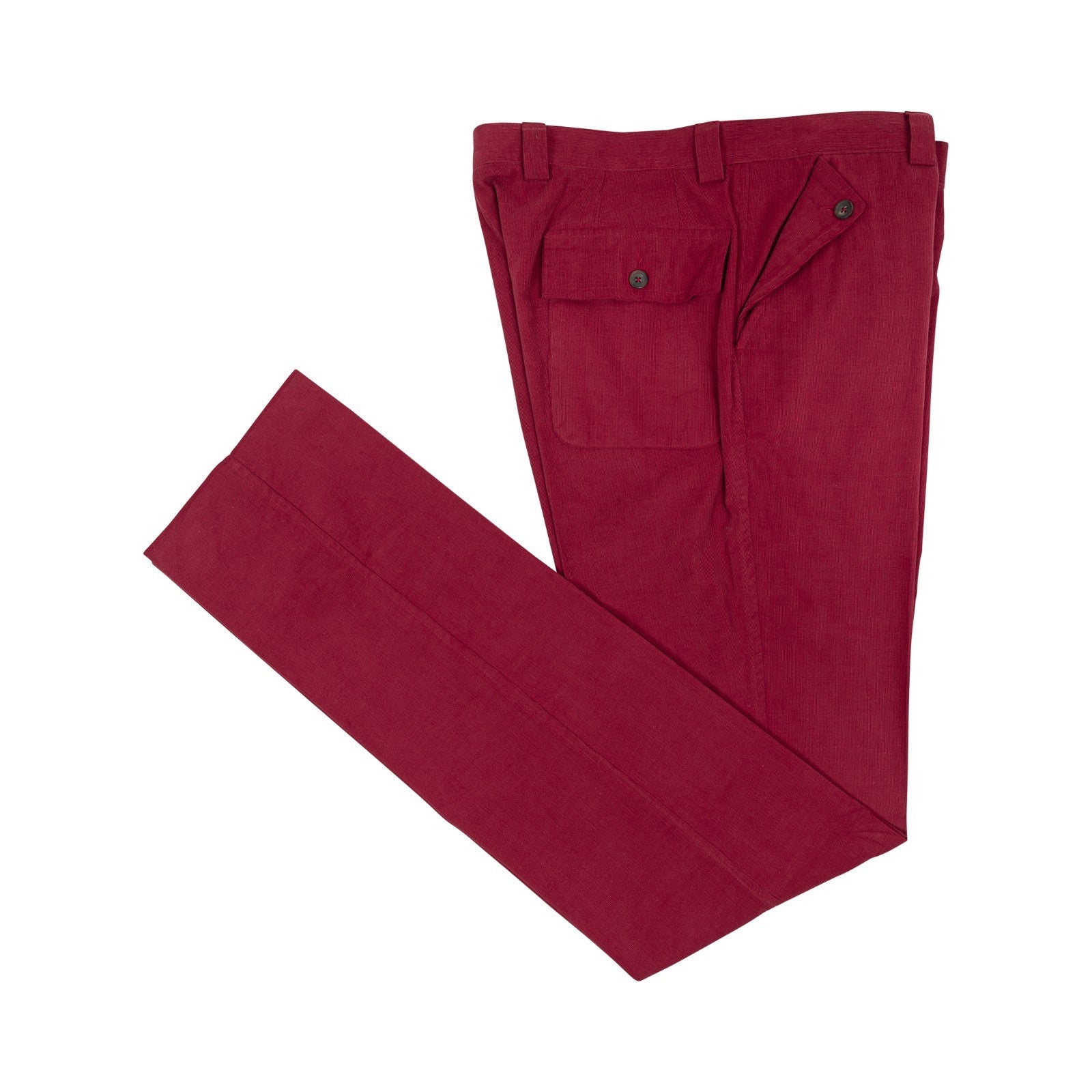 625$ RUBINACCI NAPOLI Red Trouser Pant Cotton Corduroy 36 US / 52 EU