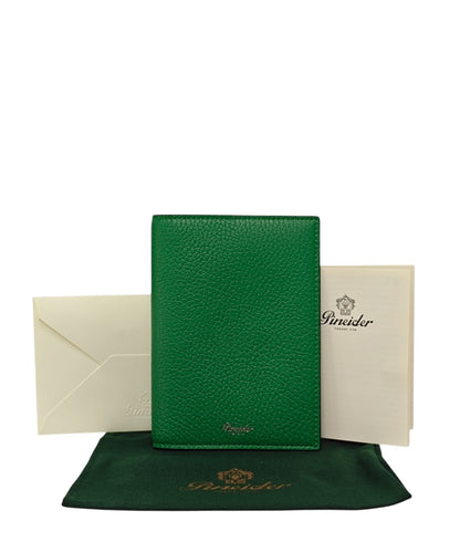 220$ PINEIDER FIRENZE 1774 "Bottolato" Passport Holder Grain Calf Green