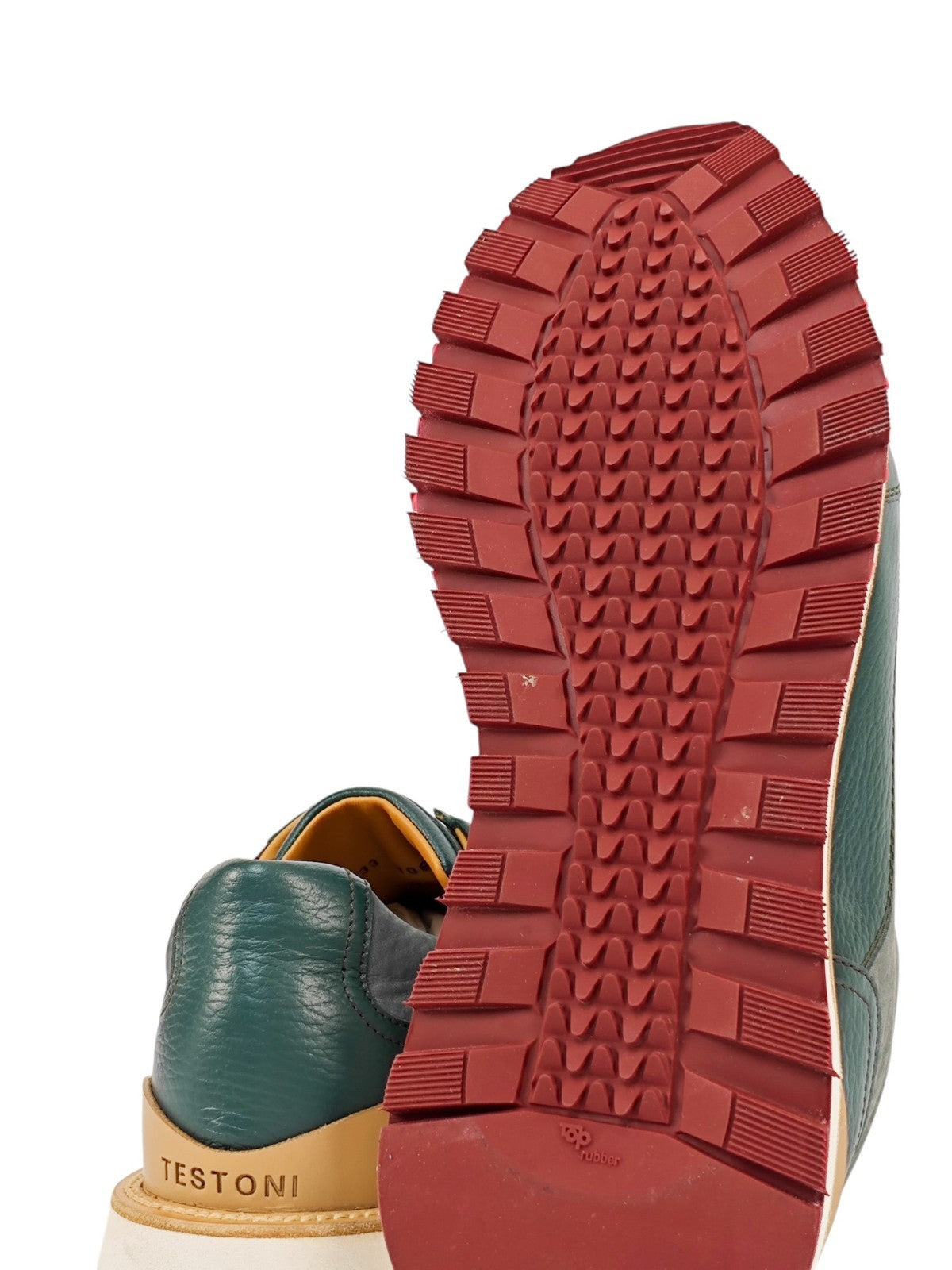 1100$ TESTONI "Moena" SlipOn Sneaker Nabuk Calf + Deerskin  8 UK / 9  US / 42 IT