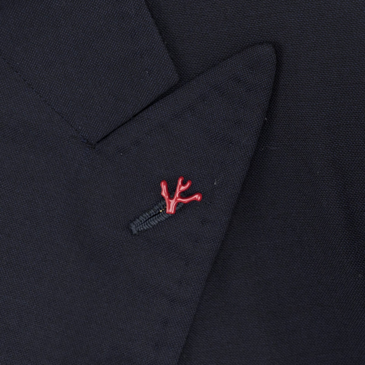 $5700 ISAIA NAPOLI Blue Navy Hand Sewn Double Breasted Jacket Sport Coat Wool