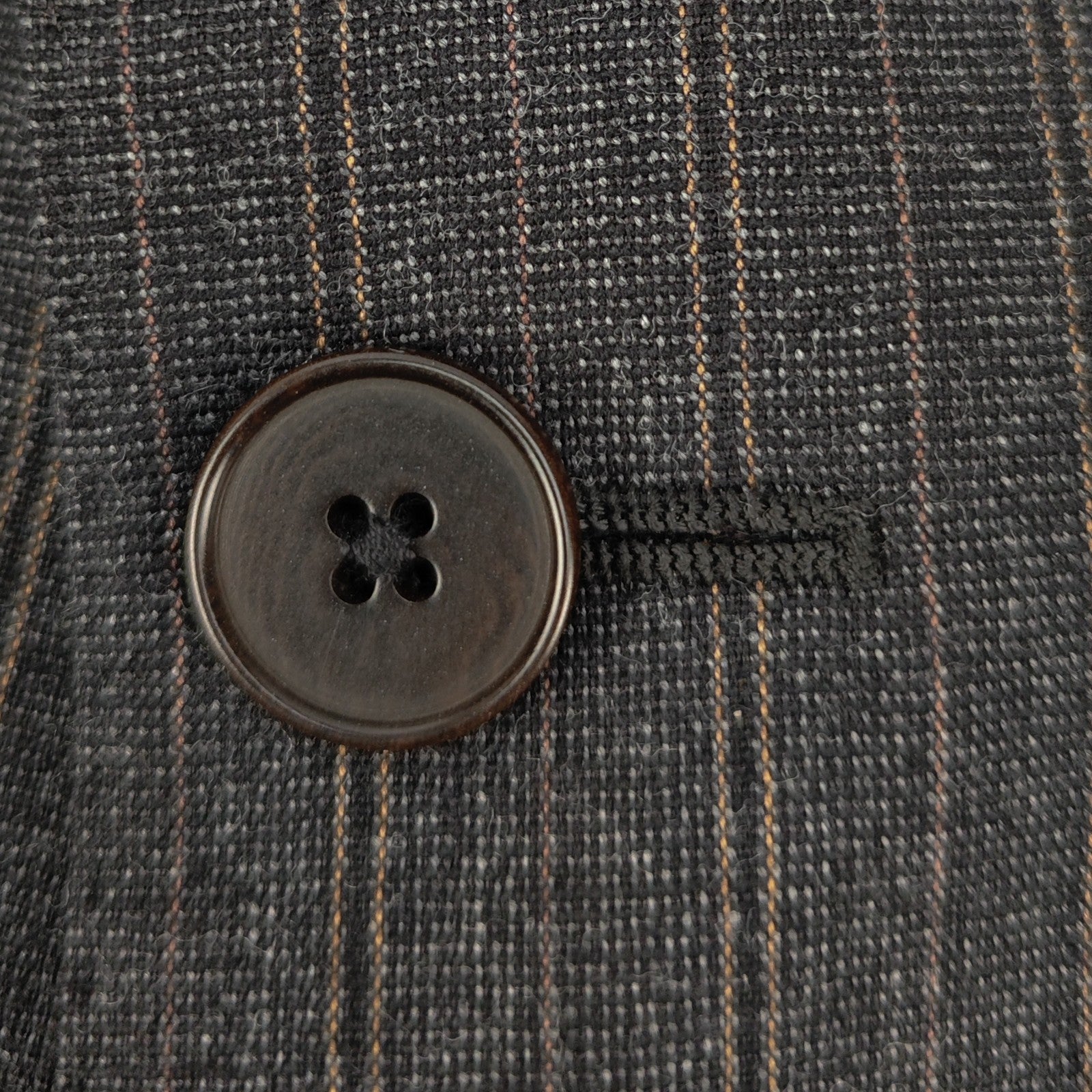 1800$ CARUSO Grey Pinstripe Suit Wool Silk Cashmere Made Italy 40 US / 50 IT