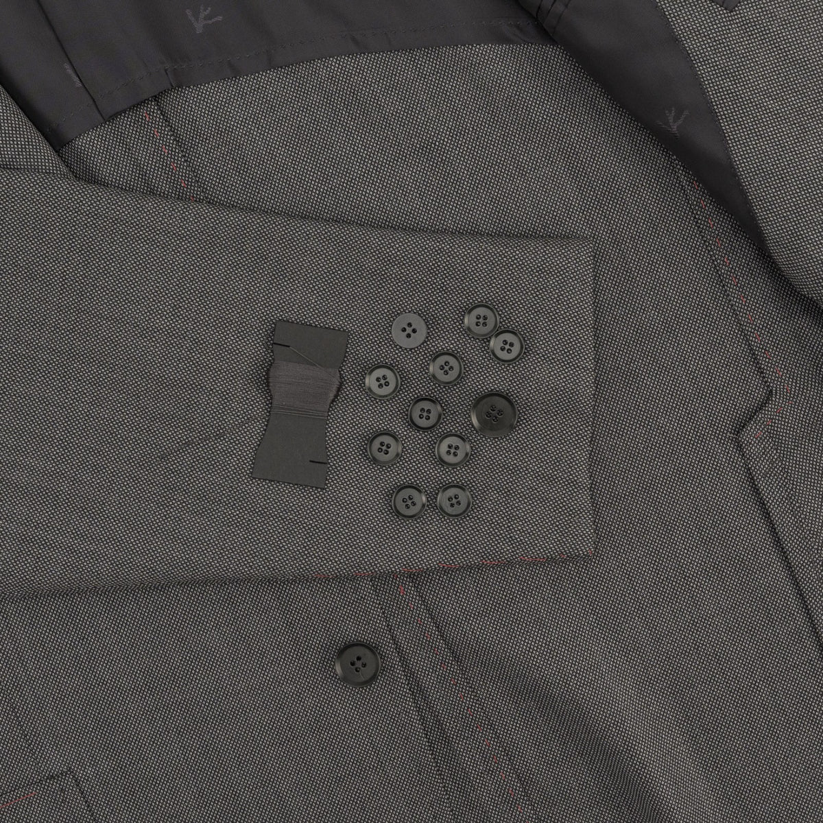 $6850 ISAIA NAPOLI "Capri" Gray Suit Hand-Sewn Fine Wool Birdseye