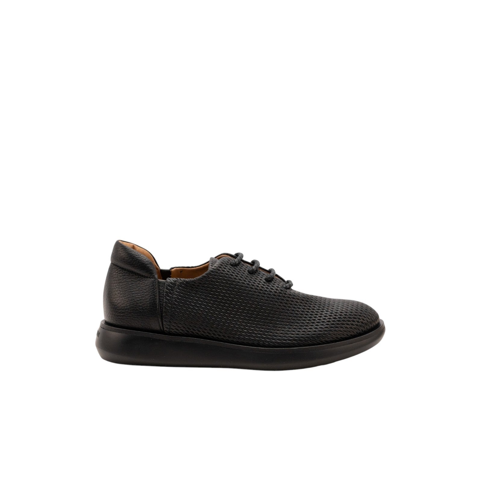 $1150 GIORGIO ARMANI Derby Sneakers Shoes Woven Mesh Black 5 UK 6 US 39 IT