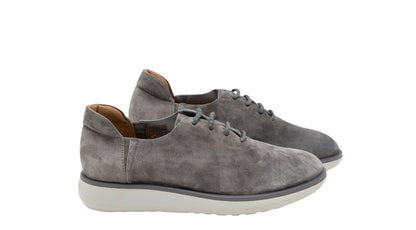 1120$ GIORGIO ARMANI Derby Shoes Gray Taupe Suede 5 UK  6 US  39 IT