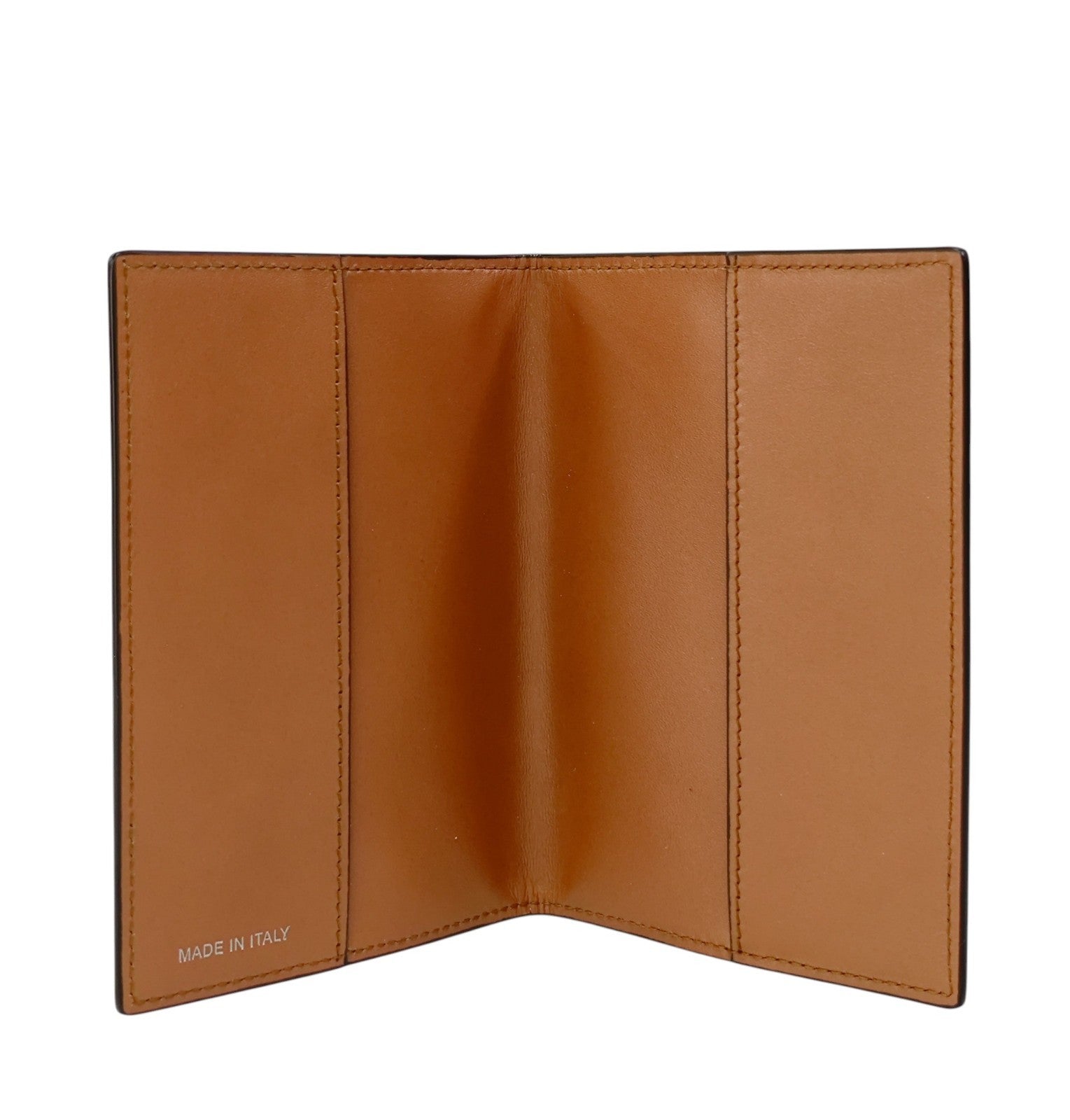 220$ PINEIDER FIRENZE 1774 "Bottolato" Passport Holder Grain Calf Brick Brown