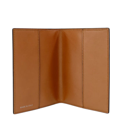 220$ PINEIDER FIRENZE 1774 "Bottolato" Passport Holder Grain Calf Brick Brown