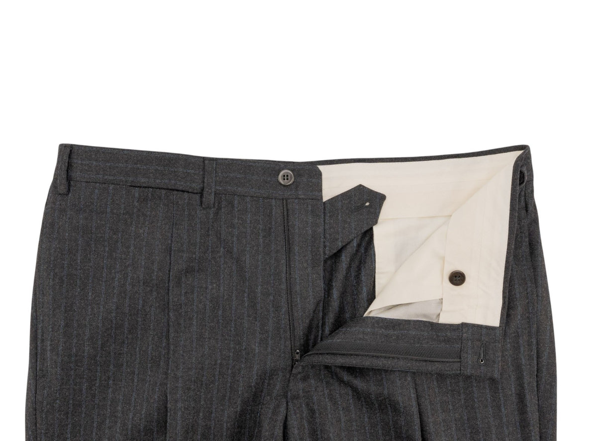 2800$ SARTORIO NAPOLI by KITON Dark Gray 3/2 Roll Suit Wool 120's 42 US / 52 IT