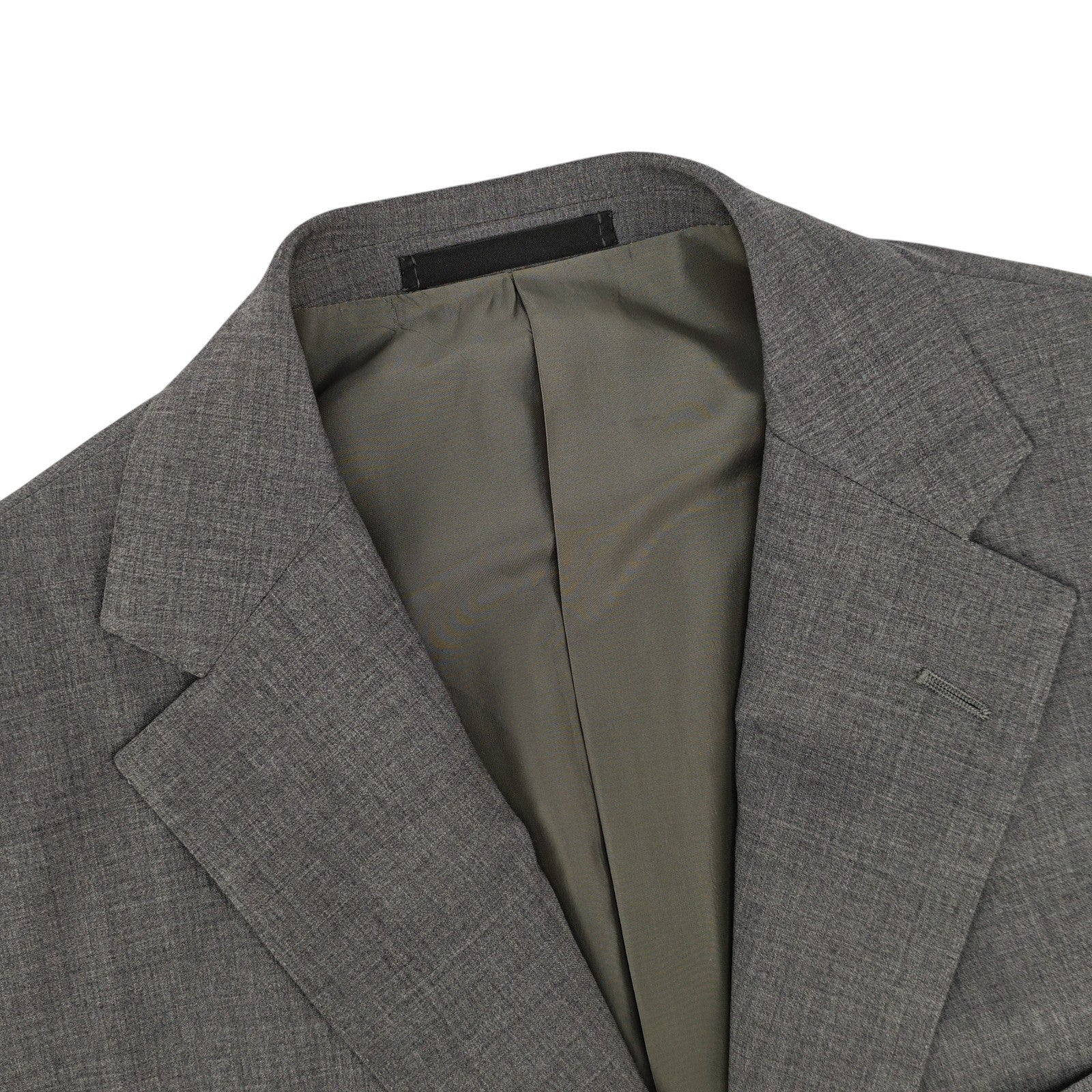 $1900 RAFFAELE CARUSO Gray 3/2 Roll Handmade Suit Wool 40 US / 50 EU