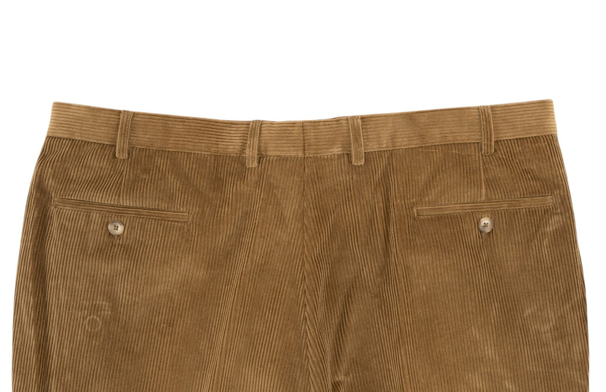 700$ BURBERRY Brown Corduroy Trousers Pant Cotton Relaxed Fit 42 US / 58 EU