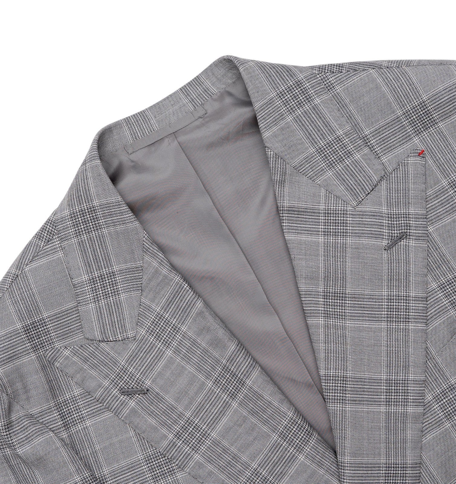 Sartoria DALCUORE NAPOLI Total Hand-Sewn Suit Fine Wool - Silk Gray 40 US 50 EU