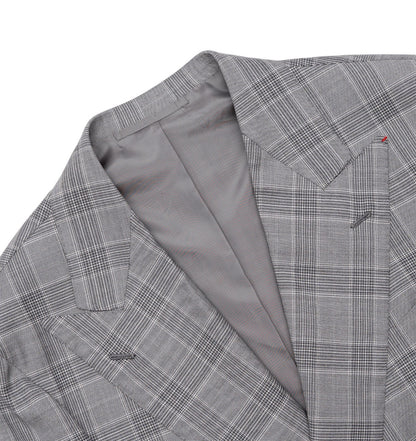 Sartoria DALCUORE NAPOLI Total Hand-Sewn Suit Fine Wool - Silk Gray 40 US 50 EU