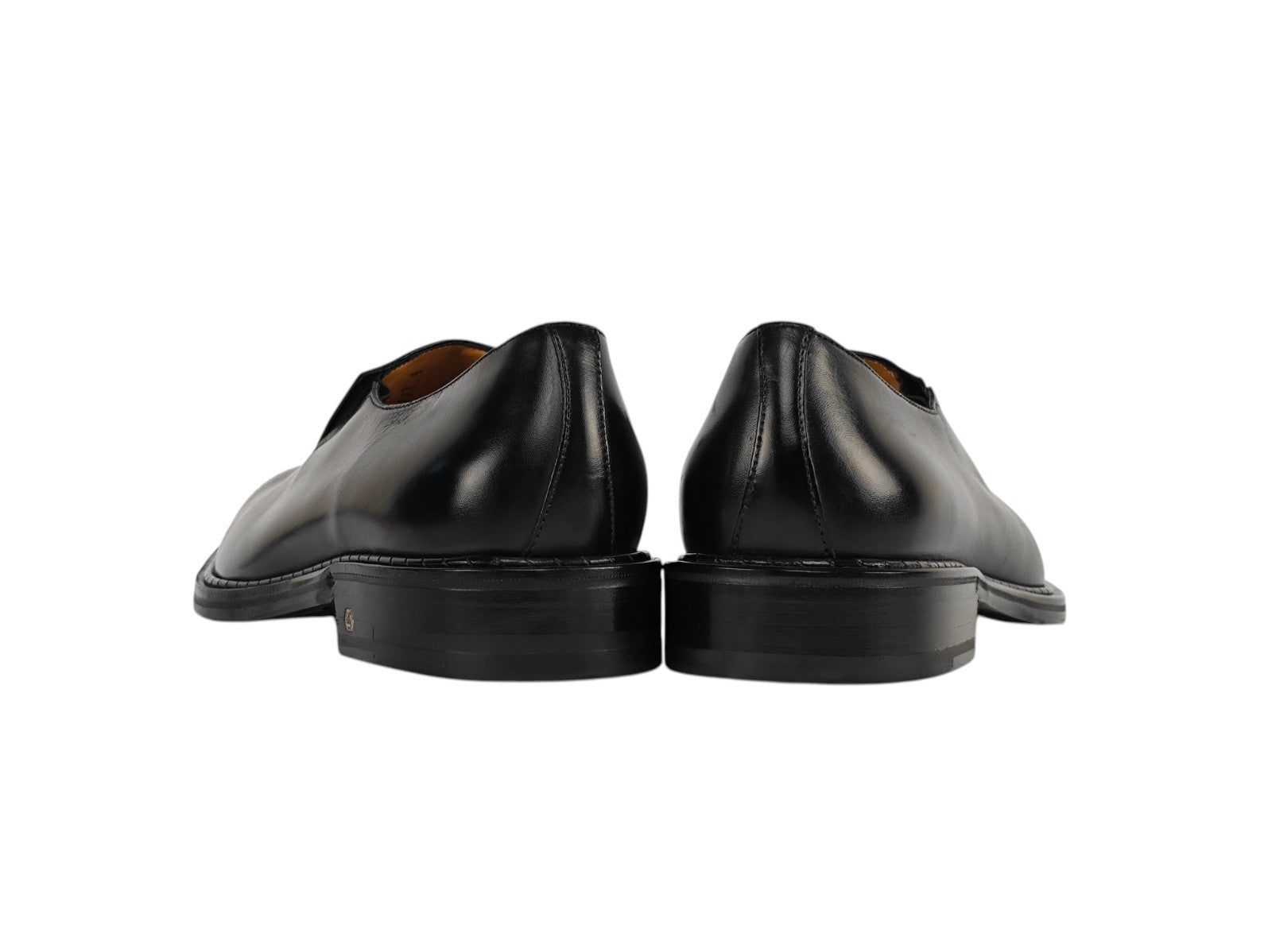 1400$ TESTONI "Venezia" Slip On Shoes Calf Black Goodyear Welted 8 UK 9 US 42 IT