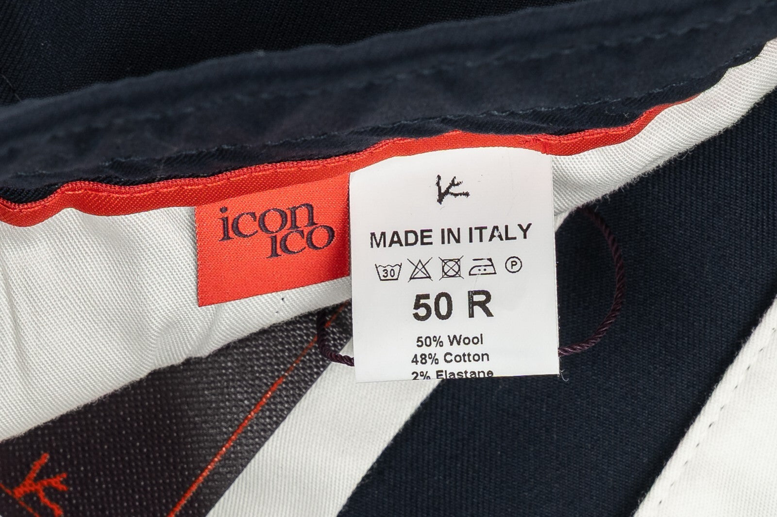 750$ ISAIA NAPOLI Blue Navy Drawstring Short Pant Wool / Cotton 34 US / 50 EU