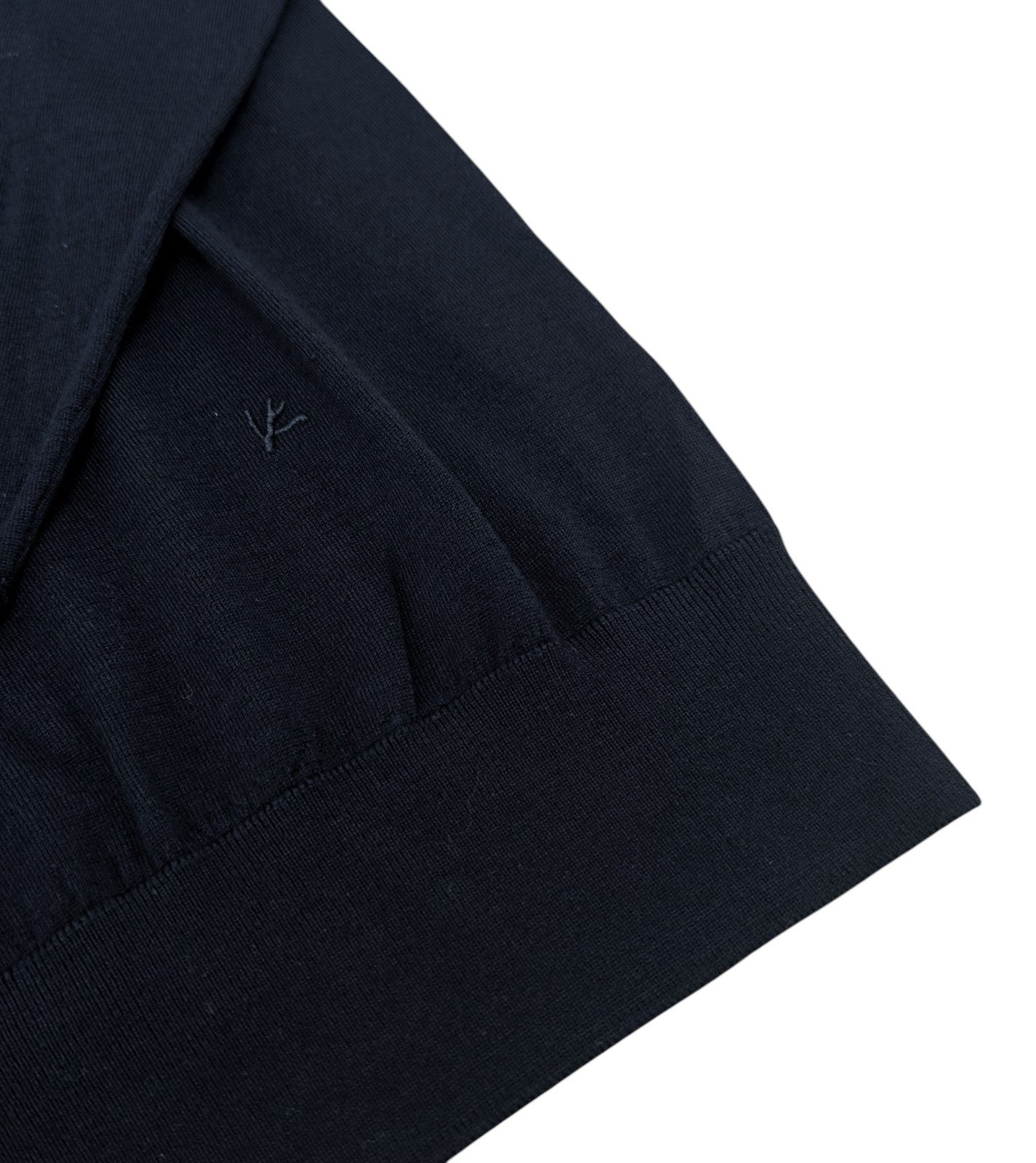 1100$ ISAIA NAPOLI Blue Midnight Crewneck Sweater Fine Wool Tailored Fit