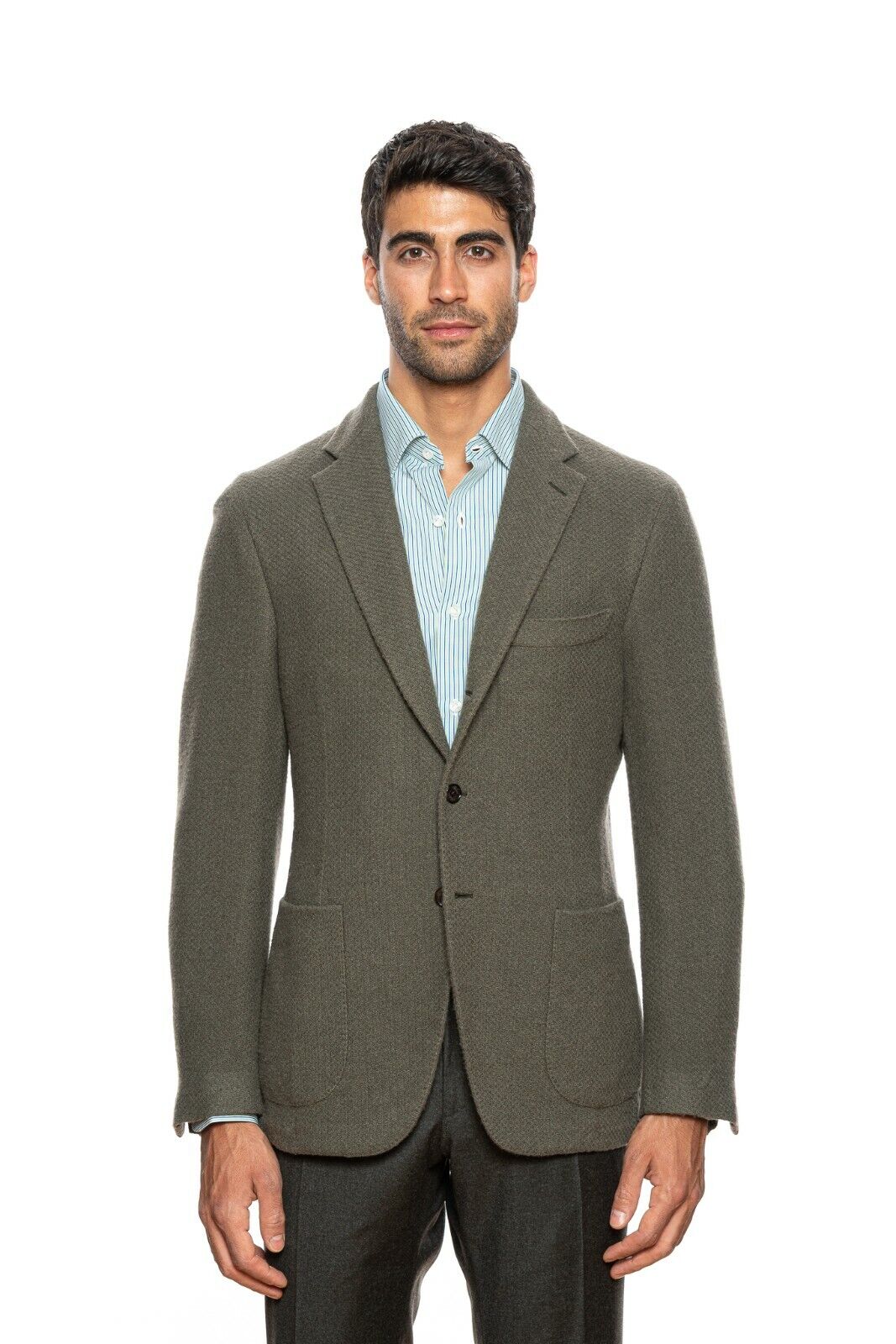 $2090 BELVEST Green 100% Camel Hair Jacket Blazer  40 US / 50 EU Drop 7R 