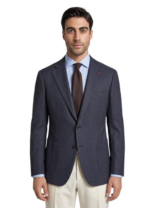 $6190 ISAIA "Capri" Dark Blue Jacket Sport Coat Fine Wool  42 US / 52 EU  8R