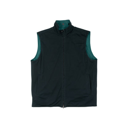 $2800 ISAIA NAPOLI Green & Blue Reversible Vest Jacket Techno Wool 38 US / 48 EU