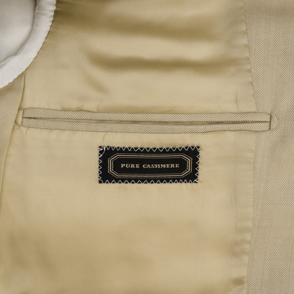 1950$ BERGDORF GOODMAN Jacket Sport Coat Sand 100% Cashmere 40 US /  50 EU