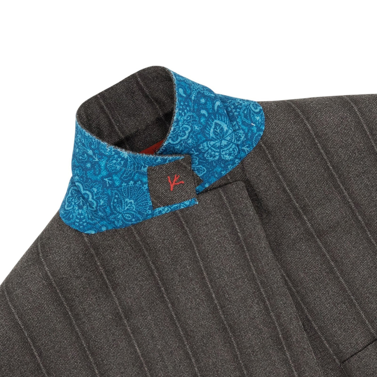 $6850 ISAIA NAPOLI "Marechiaro" Brown / Gray Suit Hand-Sewn Wool Striped