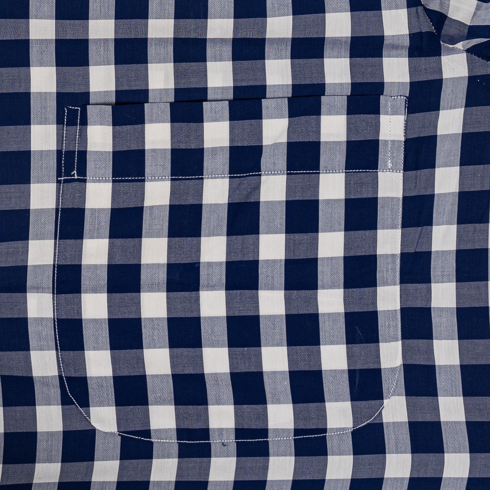 520$ RUBINACCI NAPOLI Blue Checks Pocket Dress Shirt Cotton Classic Fit  5Y