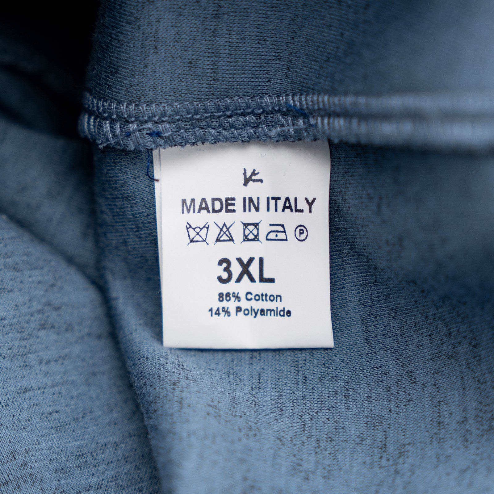 1200$ ISAIA NAPOLI Blue Drawstring Track Pant Jersey Cotton Size 3XL