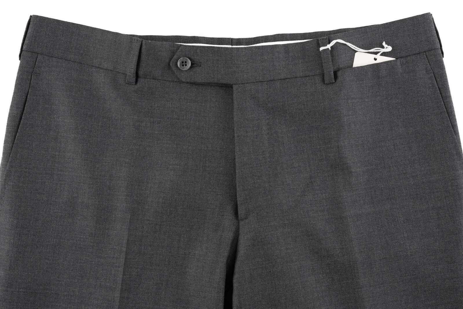 395$ BELVEST Medium Gray Sartorial Dress Pants Wool Super 110's  44 US / 60 EU