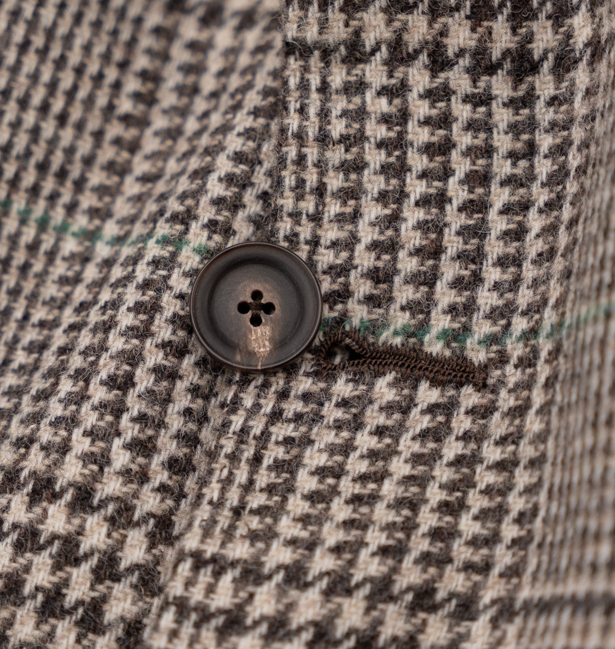 Sartoria DALCUORE NAPOLI Total Hand-Sewn Jacket Sport Coat Flannel Wool Brown