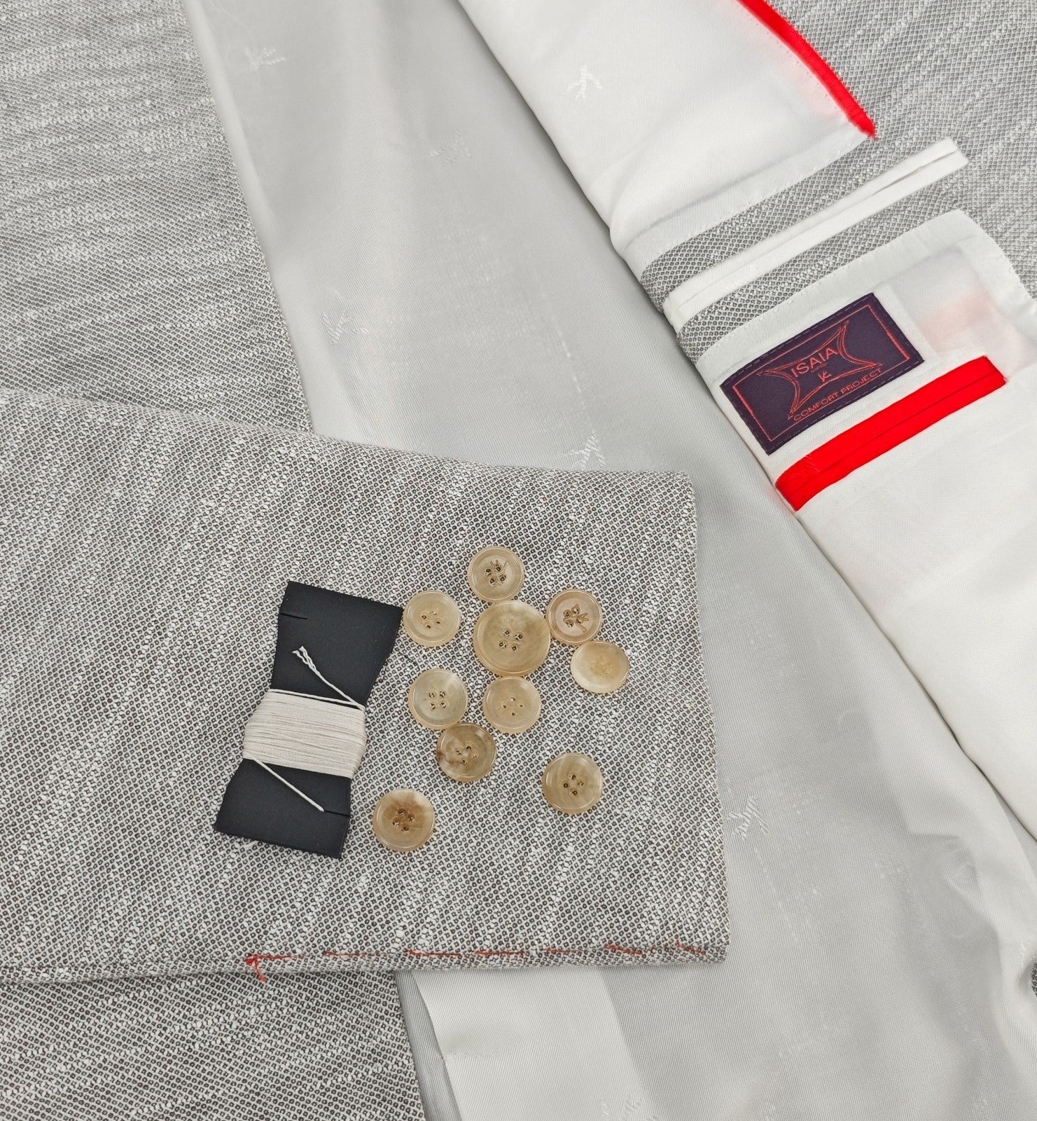 $5200 ISAIA NAPOLI "Capri" Comfort Project Gray Jacket Sport Coat Wool - Linen