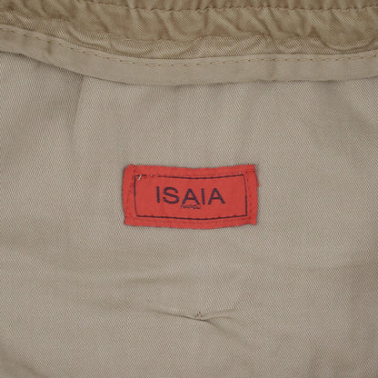 850$ ISAIA NAPOLI Beige Sand Drawstring Short Pant Cotton 40 US / 56 EU