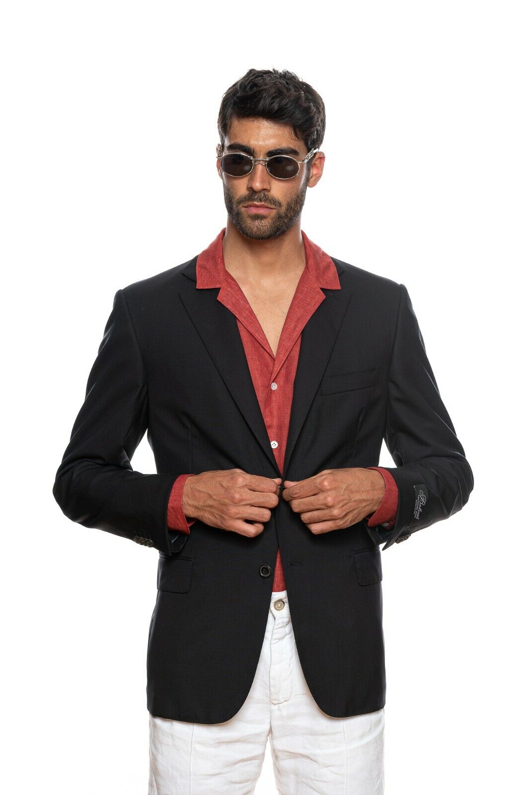 BELVEST Black Wool Super 120's Jacket Blazer 44 US / 54 EU 6R