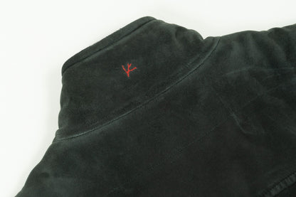 4200$ ISAIA NAPOLI Dark Green Vest Jacket 100% Lambskin Leather 40 US / 50 EU