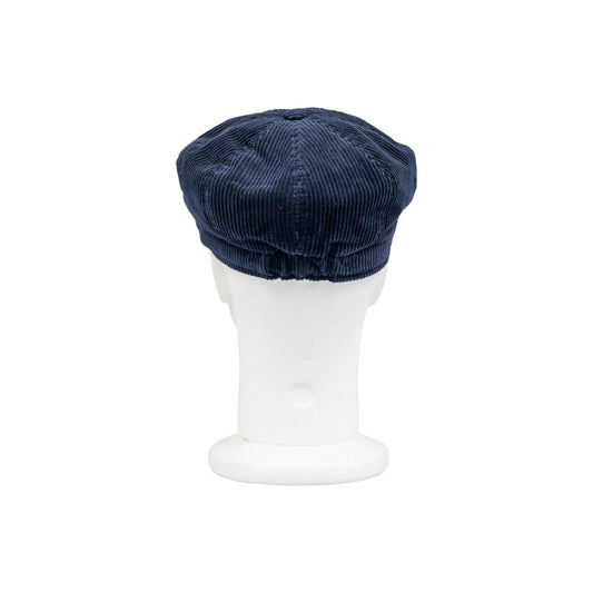 $210 RUBINACCI NAPOLI Blue Hat Fisherman Cap Flat Cap Corduroy Cotton