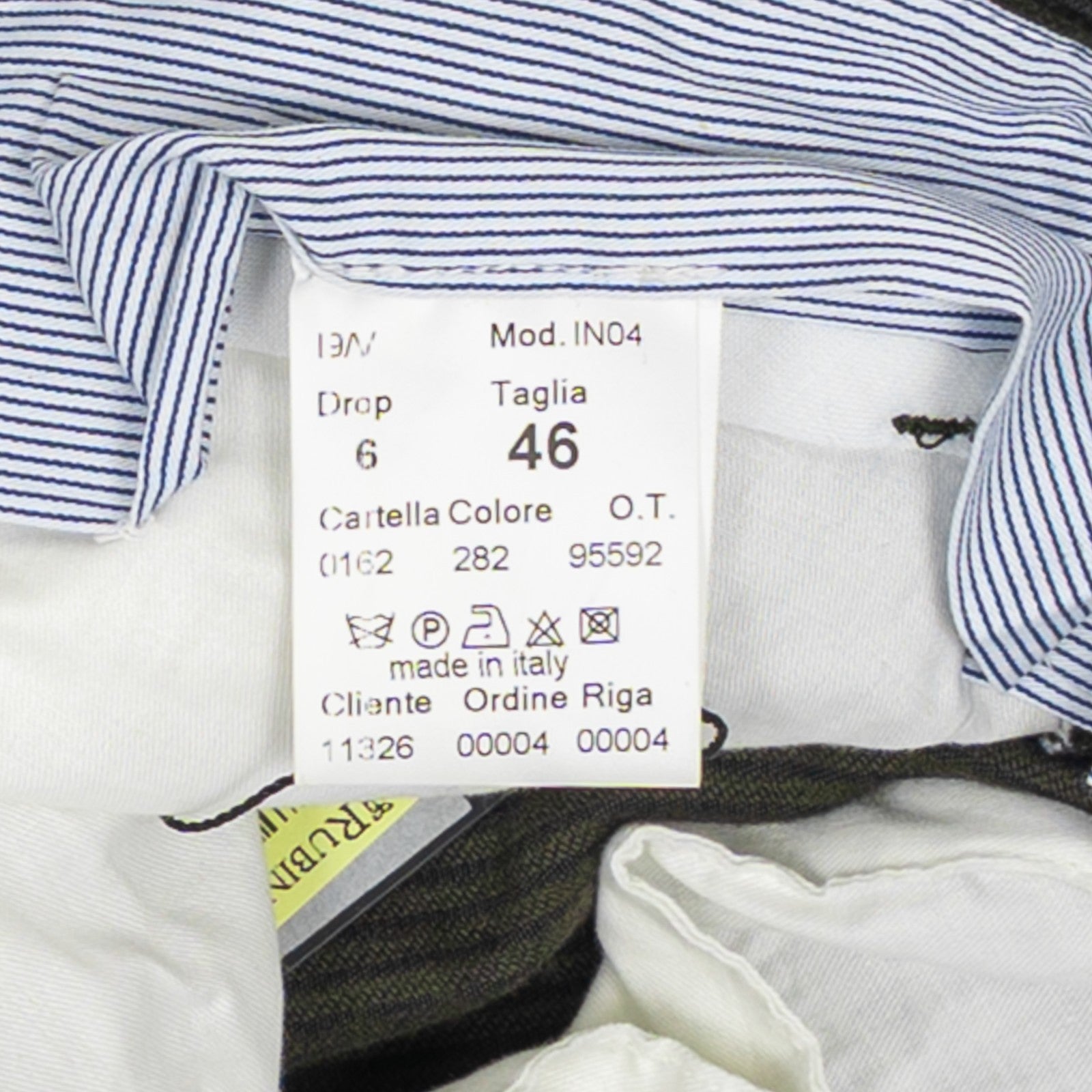 625$ RUBINACCI NAPOLI "Luca" Green Cotton Corduroy Trouser Pant 30 US / 46 EU