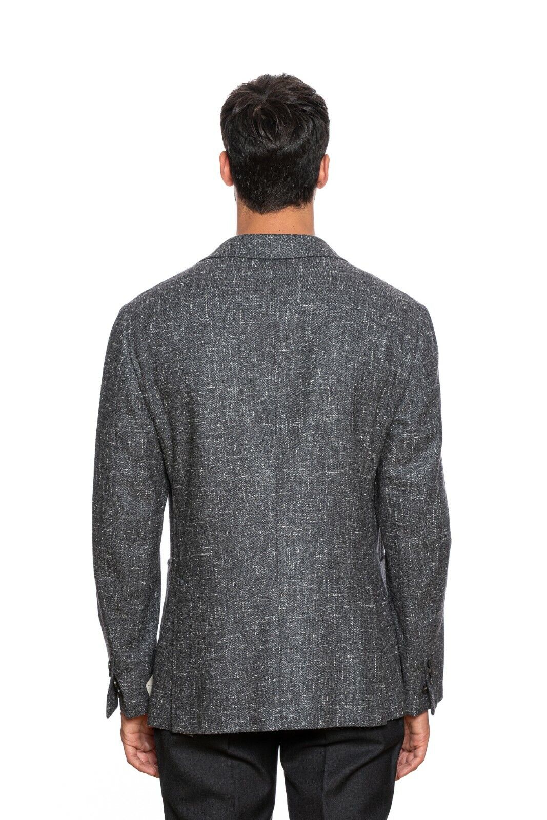 $2295 BELVEST Gray Wool Cashmere Silk Jacket 42 US / 52 EU Drop 8R  F/W 2018